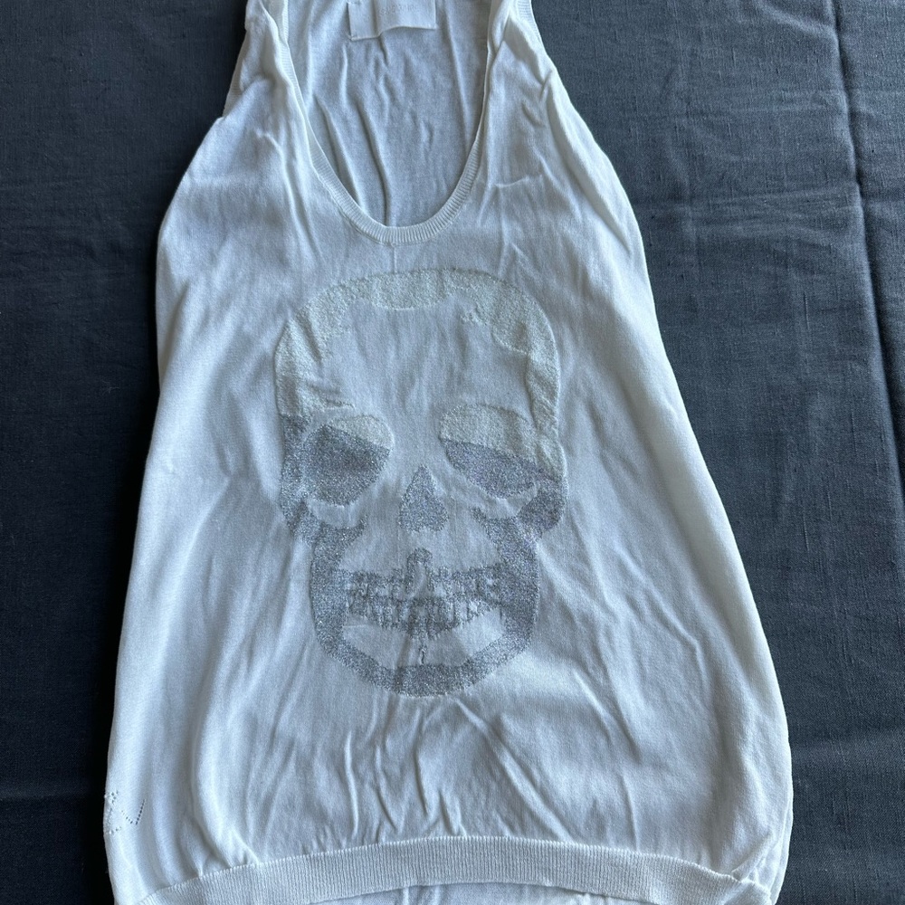 Zaig & Voltaire Skull Tank Top